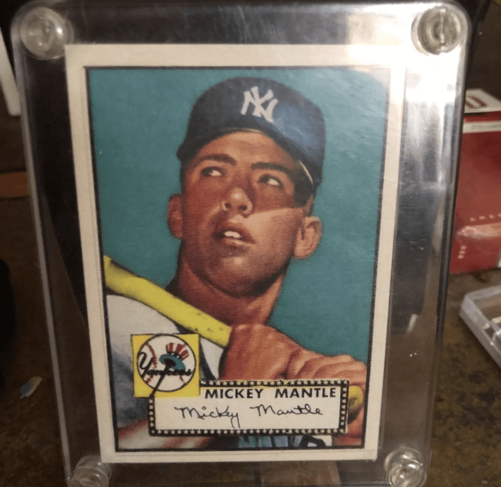 Counterfeit 1952 Topps Mantle card