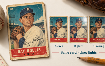 The Importance of Lighting for Assessing Vintage Card Condition